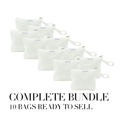 10x toiletry bag teddy white | case | organizer | toiletbag | makeup bag