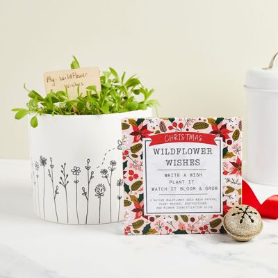 Weihnachts-Wildblumenwünsche – Öko-Geschenk aus Saatpapier