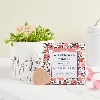 Loving Wildflower Wishes - Regalo ecologico coltivabile in carta per semi