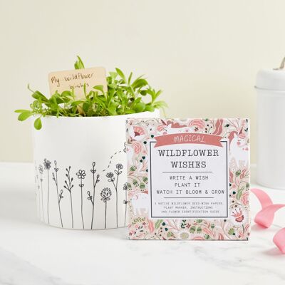 Deseos mágicos de flores silvestres - Regalo ecológico cultivable con papel de semillas