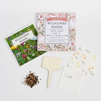 Souhaits magiques de fleurs sauvages - Cadeau écologique cultivable en papier de graines 2