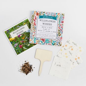 Souhaits fantaisistes de fleurs sauvages - Cadeau écologique cultivable en papier de graines 2