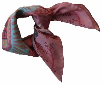 Mini Foulard en soie Marushka Rose Pink 2