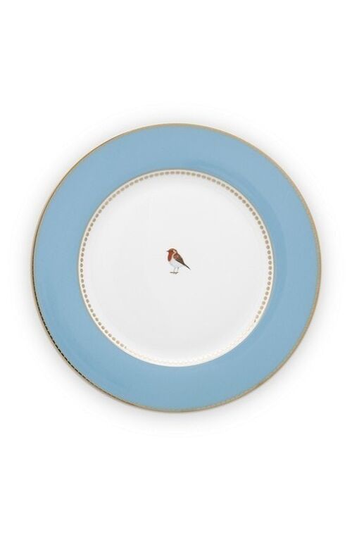 PIP - Love Birds Assiette plate Bleu - 26,5cm