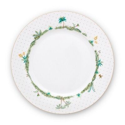 PIP - Plato plano con bonitos lunares dorados - 26,5cm