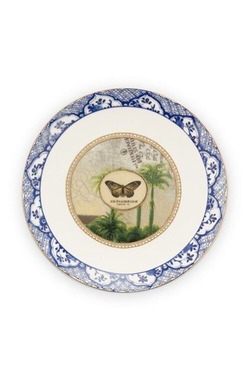 PIP - Assiette plate Héritage  Papillon Bleu - 15cm