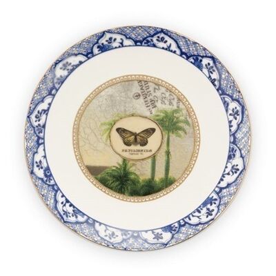 PIP - Heritage Blue Butterfly dinner plate - 15cm