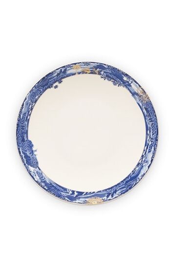 PIP - Assiette creuse Héritage Bordure Bleue - 25,5cm
