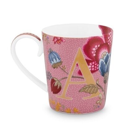 PIP - Mug Alphabet Floral Fantasy Rose - A - 350ml