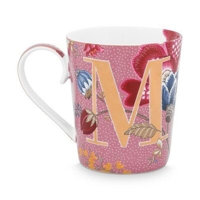 PIP - Mug Alphabet Floral Fantasy Rose - M - 350ml