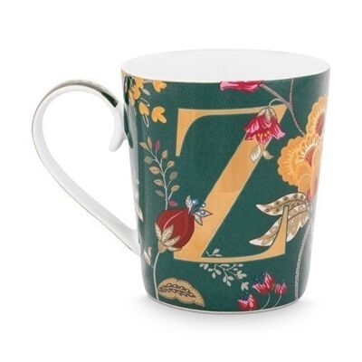 PIP - Mug Alphabet Floral Fantasy Vert - Z - 350ml