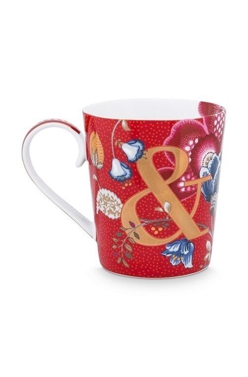 PIP - Mug Alphabet Blushing Birds Rouge - & - 350ml