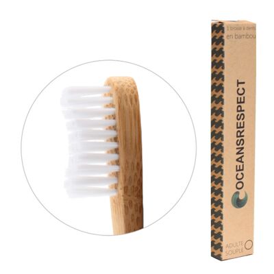 Brosse à dents en bambou - Adulte - Souple - Zéro déchet