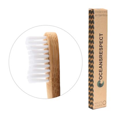 Cepillo de dientes de bambú - Adulto - Suave - Cero desperdicio