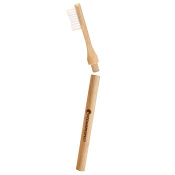 Brosse à dents en bambou avec tête interchangeable - Souple - Zéro déchet 2