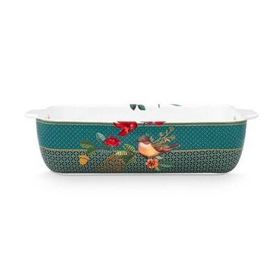 PIP - Plat de cuisson oval Winter Wonderland Vert - 25,5x5cm