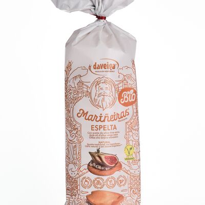 Tostas, snacks de pan. Mariñeiras con Harina de Espelta. Bio.