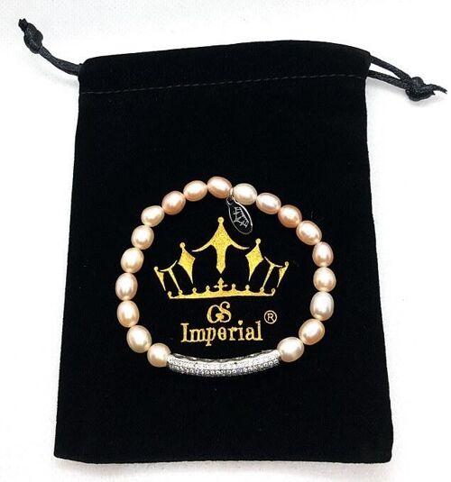 GS Imperial® | Dames Parelarmband | Parelarmbandje | Zoetwaterparel Armband | Witte & Roze Parels |_13