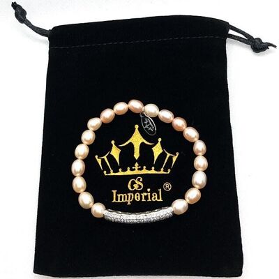GS Imperial® | Ladies Pearl Bracelet | Pearl bracelet | Freshwater Pearl Bracelet | White & Pink Pearls |_13