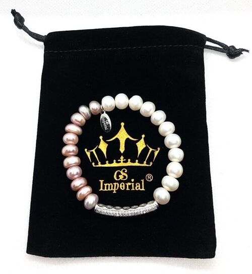 GS Imperial® | Dames Parelarmband | Parelarmbandje | Zoetwaterparel Armband | Rose Gold Color | Rose Goud Verkleurd_16