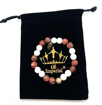 Bracelet GS Imperial® pour femme | Bracelet Fille Avec Perles Agate_28 1