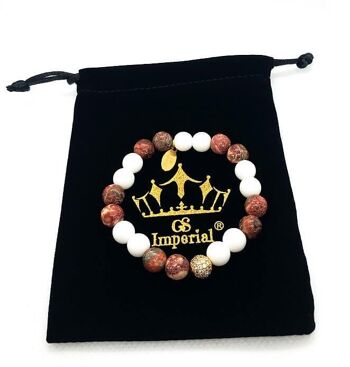 Bracelet GS Imperial® pour femme | Bracelet Fille Avec Perles Agate_28 2