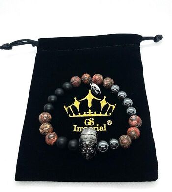Bracelet GS Imperial® pour femme | Bracelet Fille Avec Perles Agate_30 2