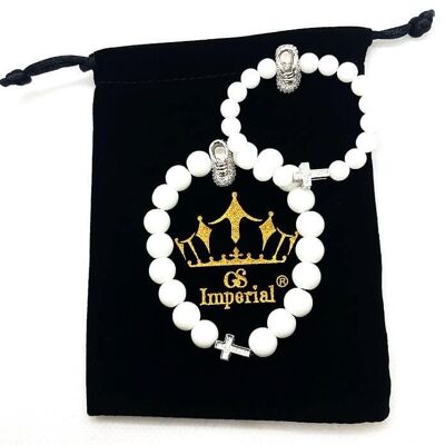 Bracelet perlé GS Imperial® Homme | Bracelet Homme Pierre Naturelle Avec Perles Agate, Pierre De Lave & Hématite_40