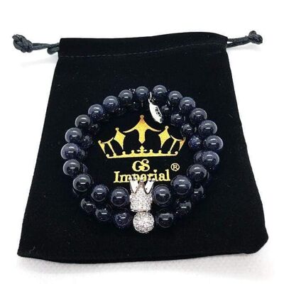 Pulsera para mujer GS Imperial® | Pulsera de piedra natural para mujer con cuentas de arenisca_55