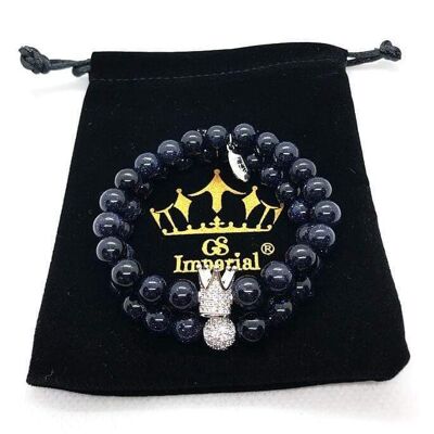 Bracelet GS Imperial® pour femme | Bracelet en pierre naturelle pour femme avec environ perles_57