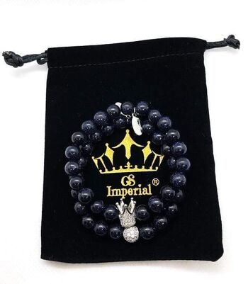 Bracelet GS Imperial® pour femme | Bracelet en pierre naturelle pour femme avec environ perles_57 2