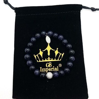 GS Imperial® Beaded Bracelet Set Mens Crown | Natural Stone Bracelet Set Men With Hematite, Agate, Lava & Howlite Beads_60