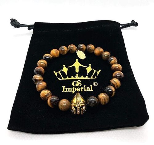 GS Imperial® Dames Armband Met Kroon | Natuursteen Armband Met Agaat Kralen_114