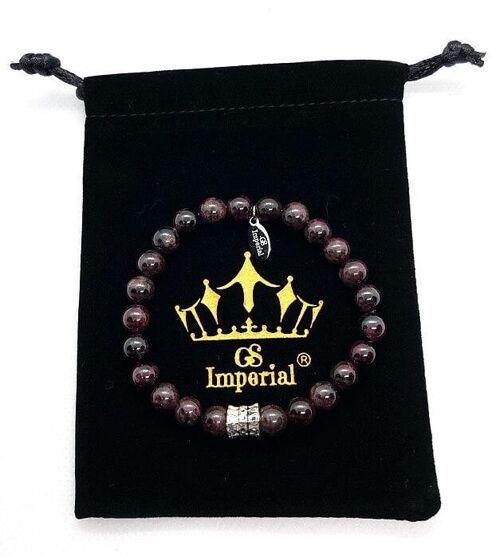 GS Imperial® Dames Armband Met Kroon | Natuursteen Armband Met Agaat Kralen_115