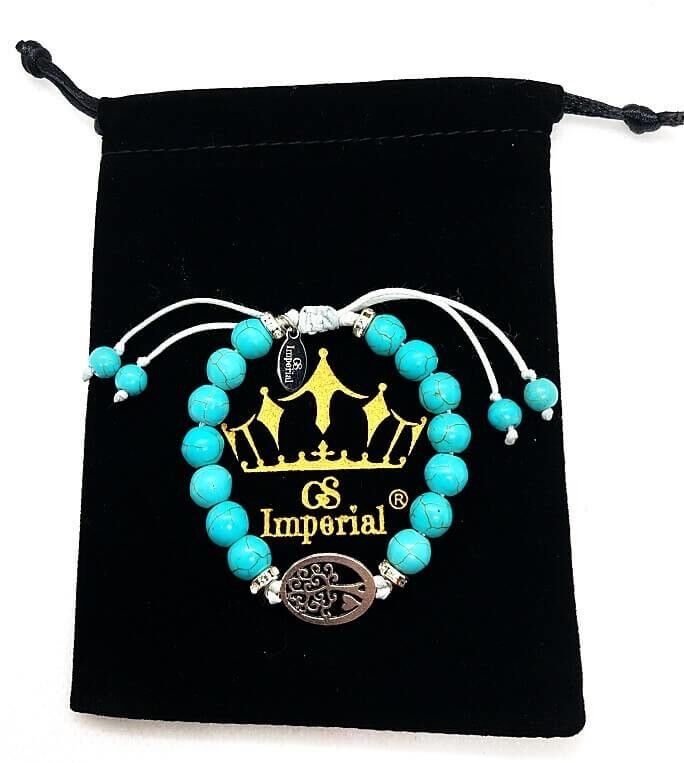 GS Imperial® Ladies Bracelet With Turtle | Natural Stone Bracelet Women With Turtle & Approx Beads_121