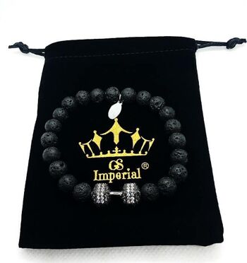 Bracelet GS Imperial® pour femme | Bracelet Pierre Naturelle Femme Avec Perles Agate_132 2