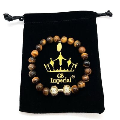 Pulsera para mujer GS Imperial® | Pulsera de piedra natural para mujer con cuentas de ágata_134