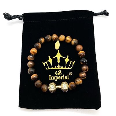 GS Imperial® Damenarmband | Natursteinarmband Damen mit Achatperlen_134