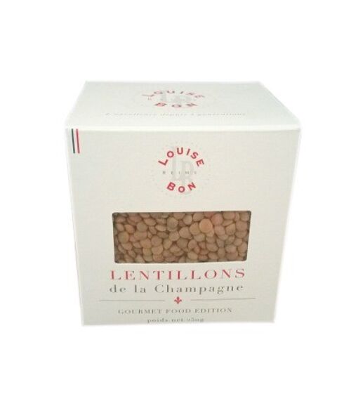 Lentillons de la Champagne cardboard box