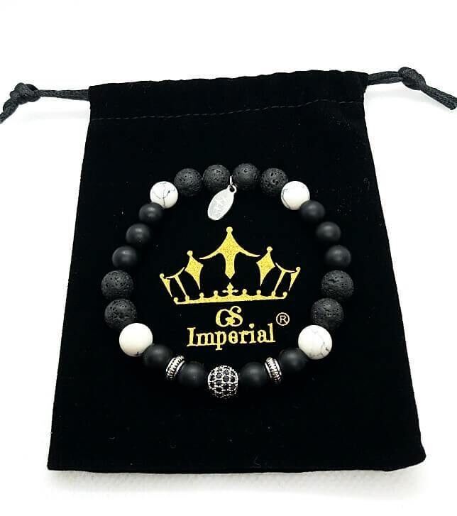 GS Imperial® | Pulsera de cuentas para mujer | Pulsera de mujer de piedra natural | Pulsera de mujer | Pulsera Mujer | Pulsera de mujer Green Sea Sediment_180