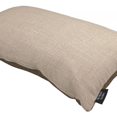 Harmony Contrast Taupe and Mocha Plain Pillow Cover Only 50*30 cm