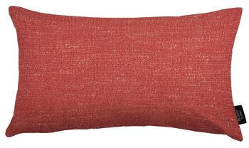 Oreiller Uni Harmony Contrast Rouge et Gris Remplissage Polyster 50*30 cm 2