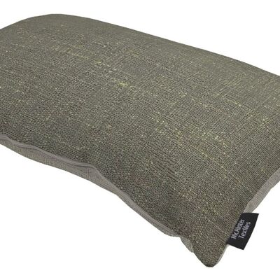 Harmony Contrast Charcoal and Dove Grey Plain Pillow Cover Only 60*40 cm