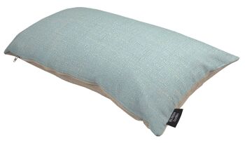 Housse de coussin Harmony Contrast Oeuf de Canard et Taupe Unie Seulement 50*30 cm 1