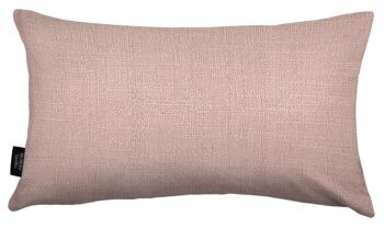 Oreiller Uni Harmony Contrast gris tourterelle et rose remplissage polyester 60*40 cm 3