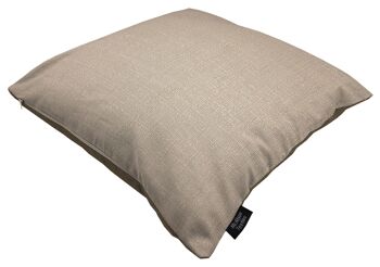 Housse de coussins unis Harmony Contrast Taupe et Moka seulement 49*49cm 1