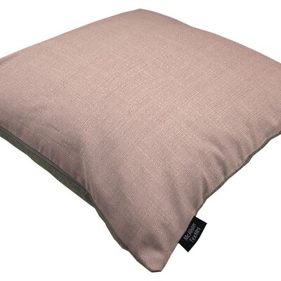 Harmony Contrast Blush Pink and Grey Plain Cushions Polyester Filler 60*40cm