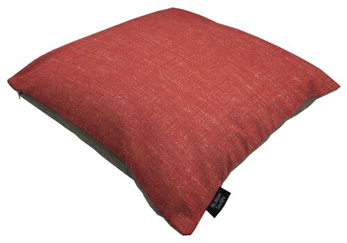 Harmony Contrast Red and Grey Plain Cushions Polyester Filler 43*43cm