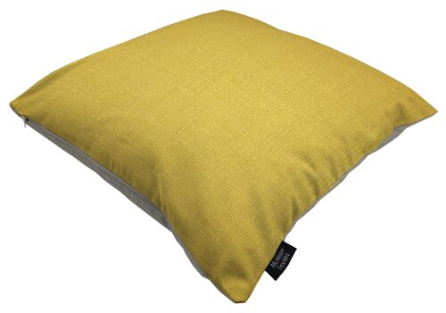 Harmony Contrast Ochre Yellow and Dove Grey Plain Cushions Cover Only 49*49cm