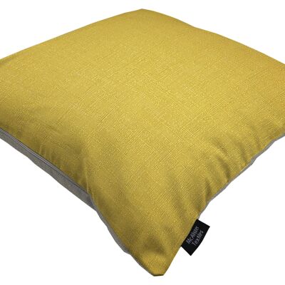 Harmony Contrast Ochre Yellow and Dove Grey Plain Cushions Cover Only 49*49cm